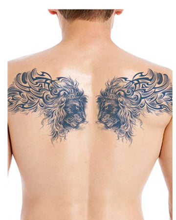 Qfdian New Wholesale Juice Chest Stickers Tattoo Herbal Semi-permanent Back Tatoo Wings Tattoo Stickpaper